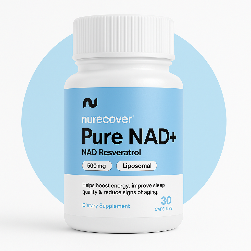 Nurecover® Reines NAD+ mit Resveratrol 500mg Kapseln - nurecover