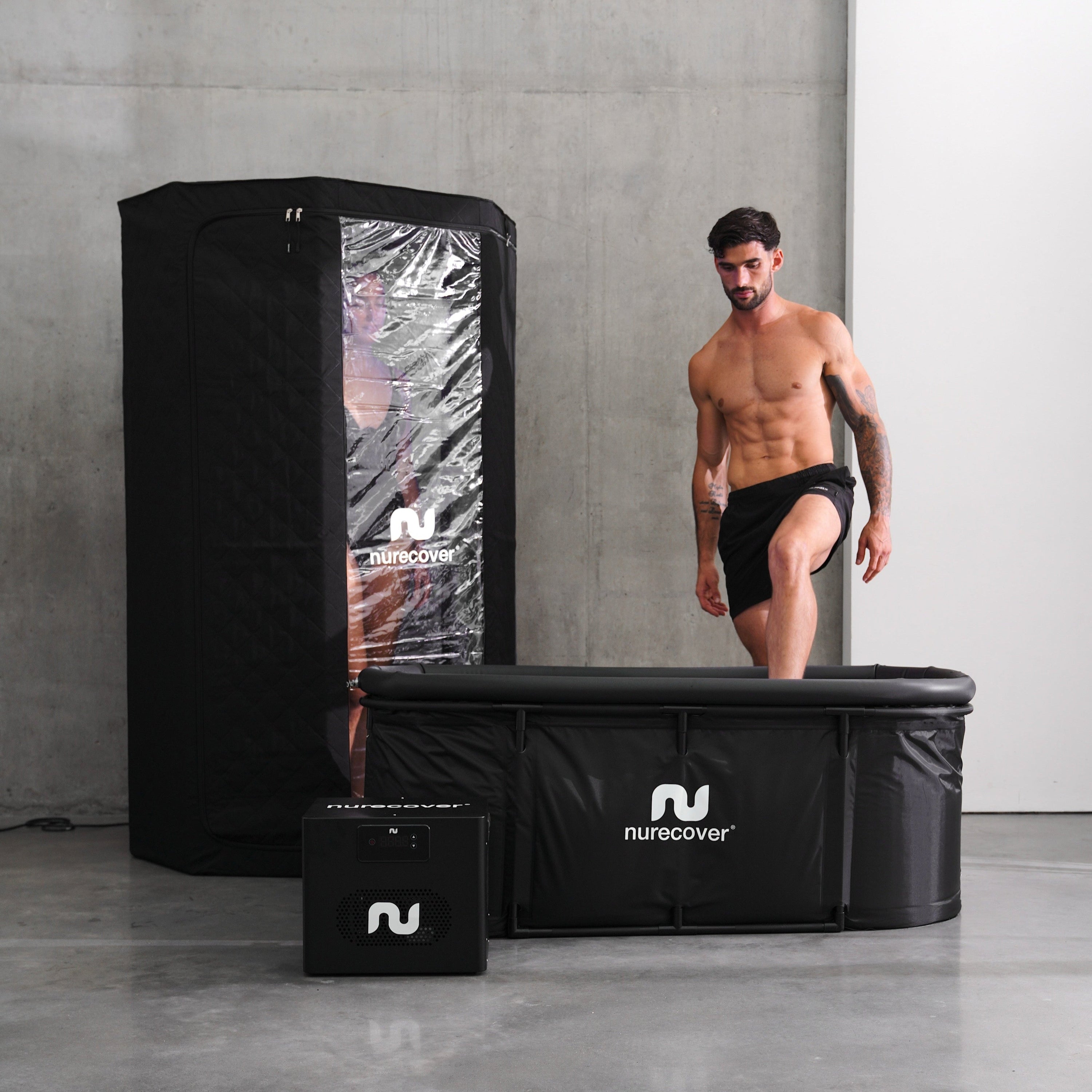 Elite Bundle - SaunaPro + Tauchbecken + Kühler - nurecover