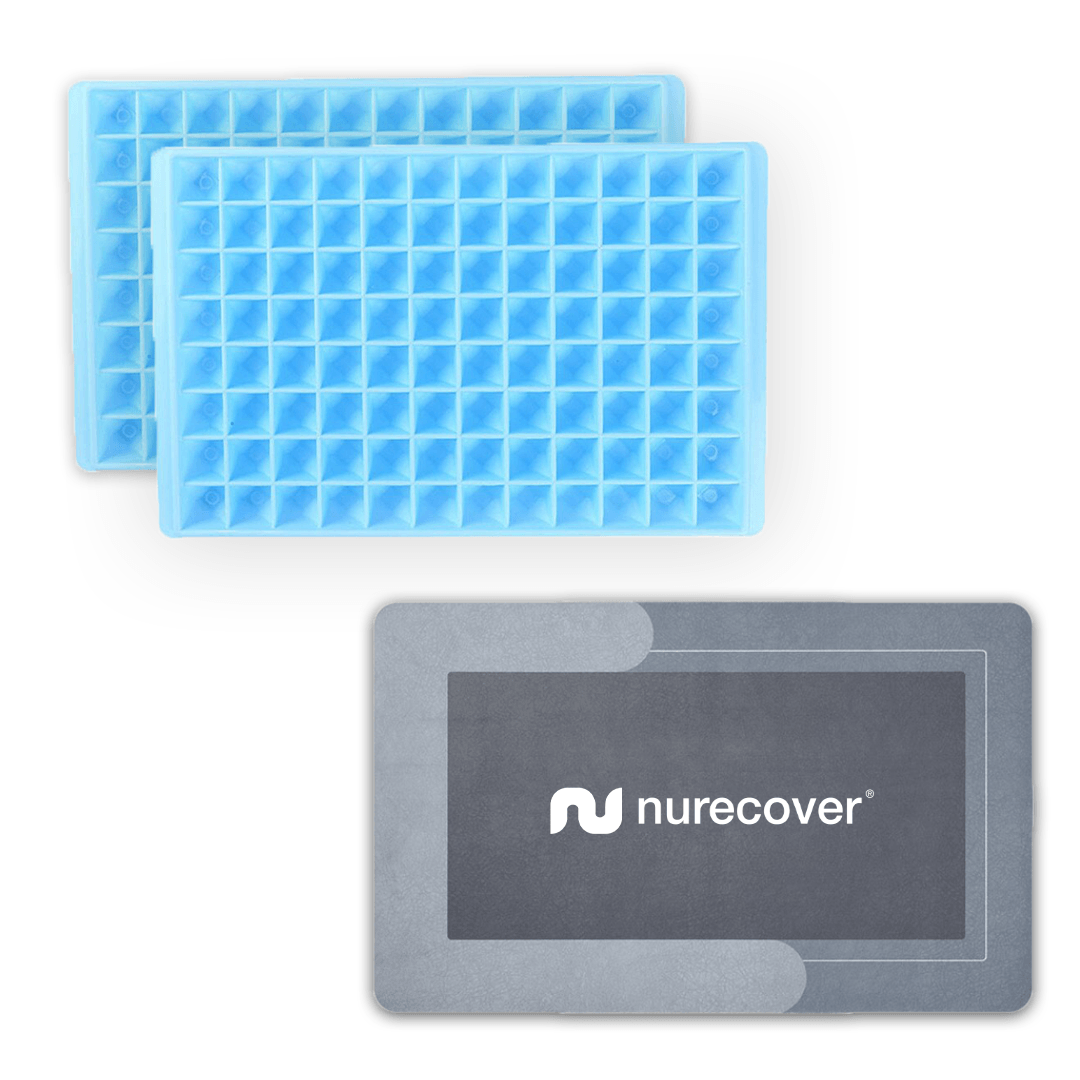 nurecover PodSet - 192 Eiswürfelbehälter + wasserabsorbierende Matte - nurecover