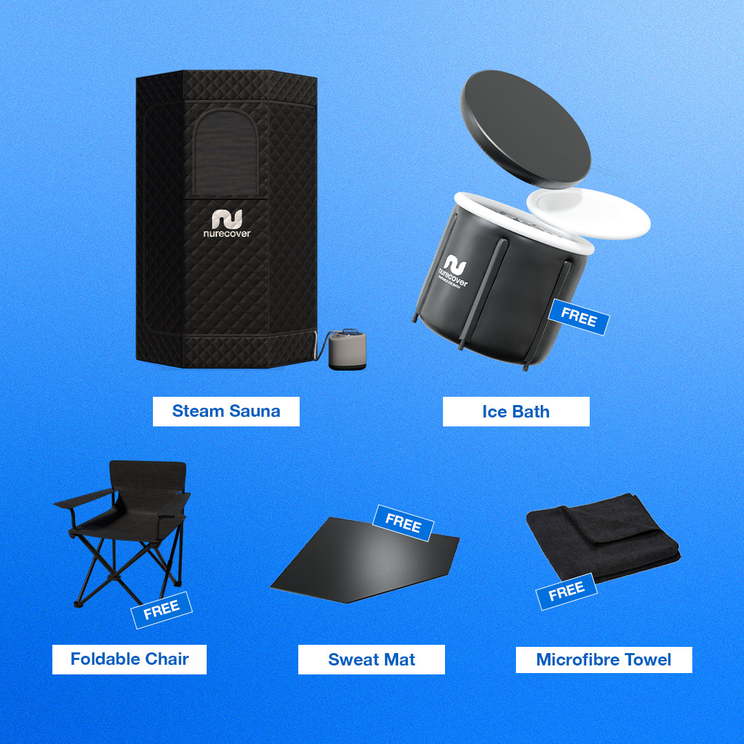 nurecover Elite Recovery Bundle (Sauna + Eisbad) - nurecover