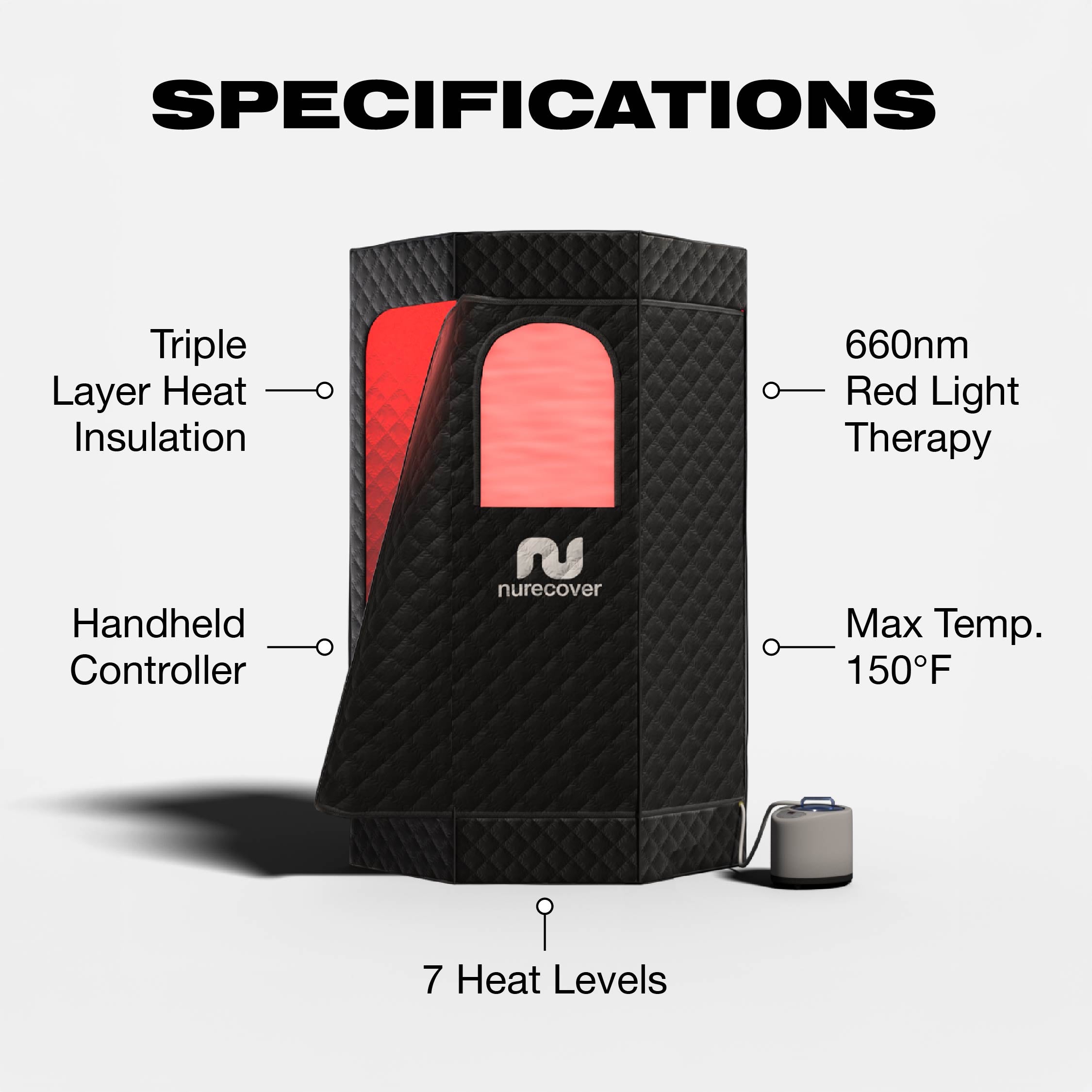 nurecover Tropic® Heimsauna + Eisbad