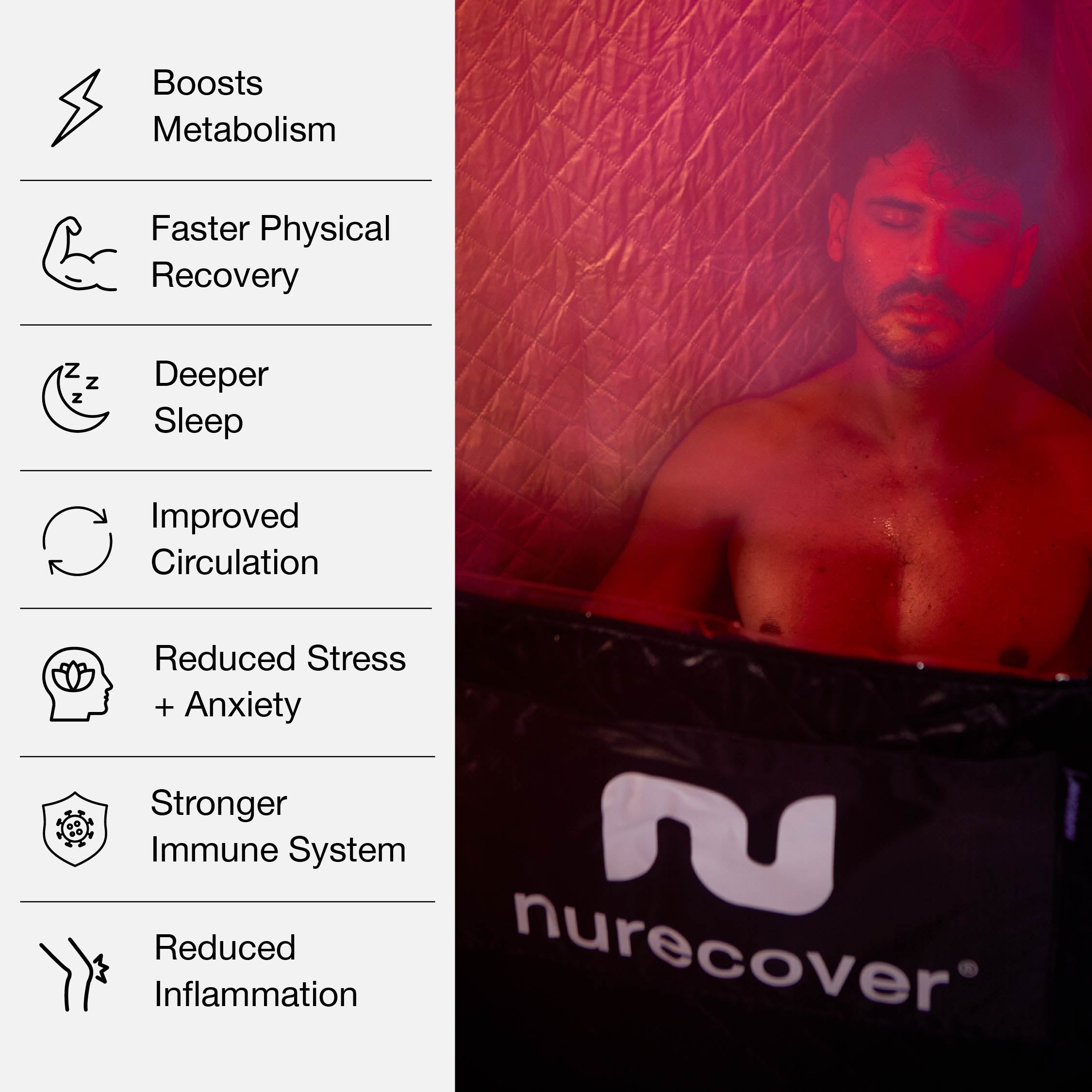 nurecover Tropic® Heimsauna + Eisbad