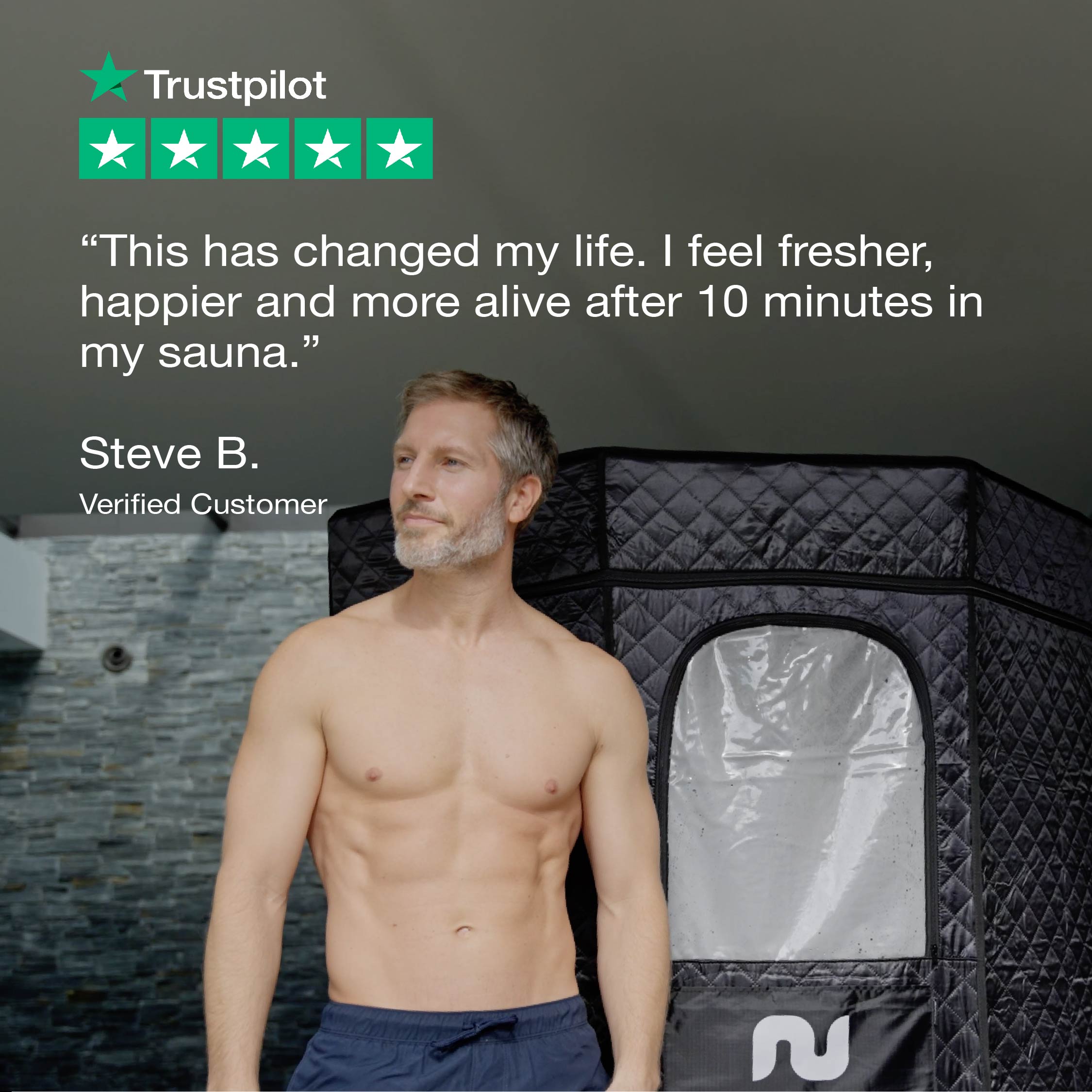 nurecover Tropic® Heimsauna + Eisbad