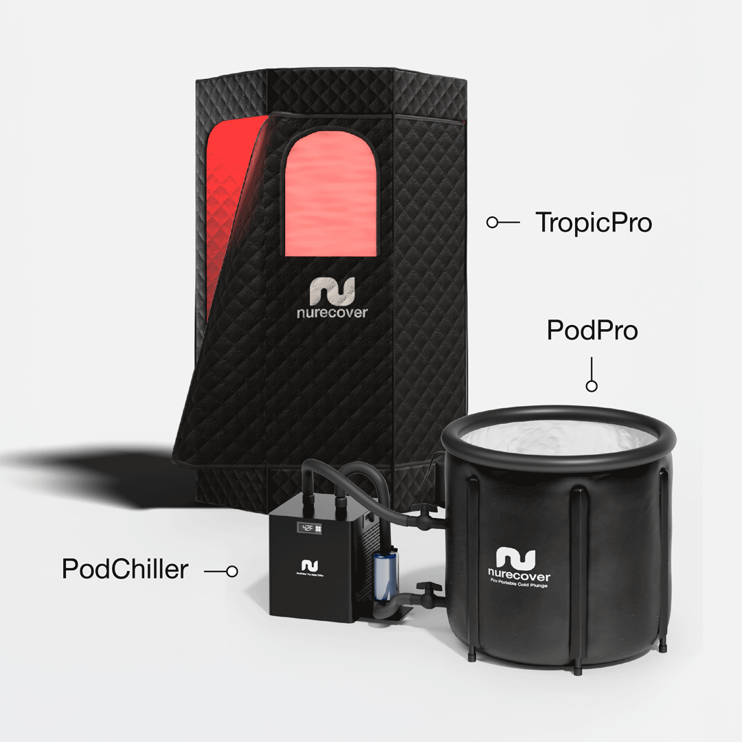 nurecover Tropic® Heimsauna + Eisbad